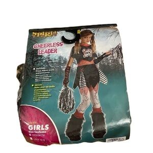 Spirit Halloween Cheerless Cheerleader Costume Medium 7-8 NEW Scary Horror